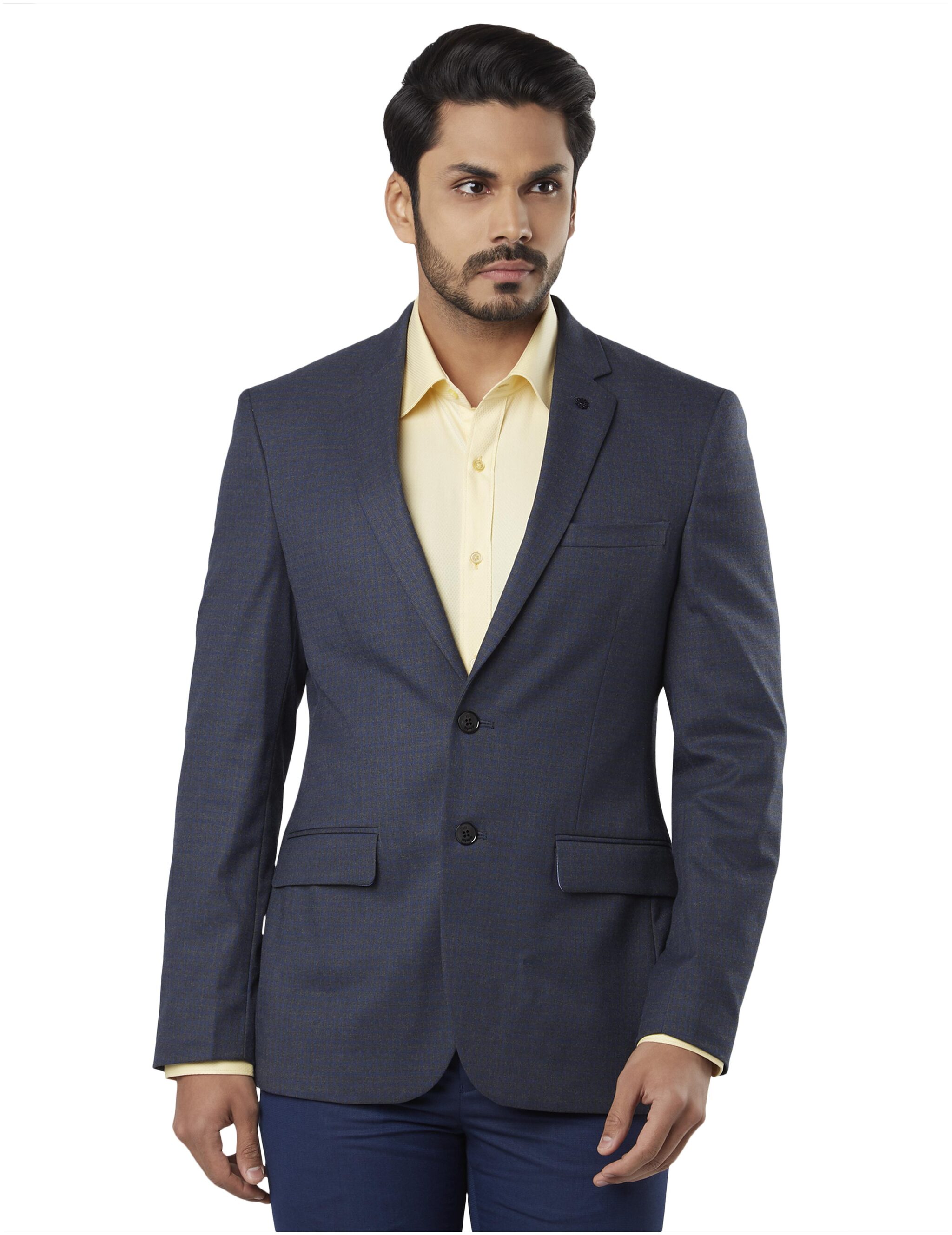 

Raymond Men Polyester Single Breasted Blazer Grey
