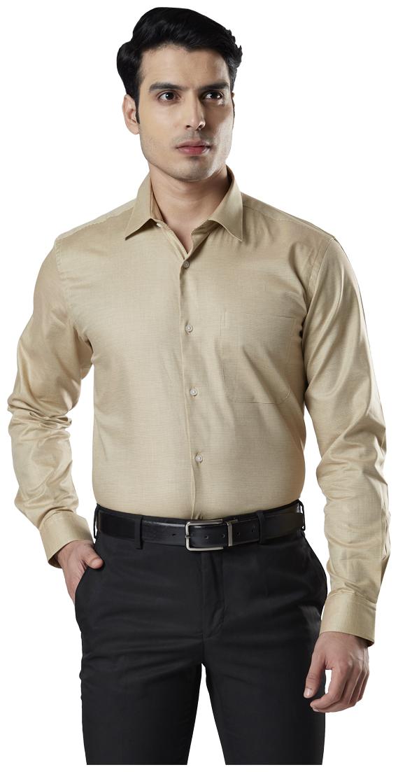 

Raymond Men Regular fit Formal Shirt - Beige