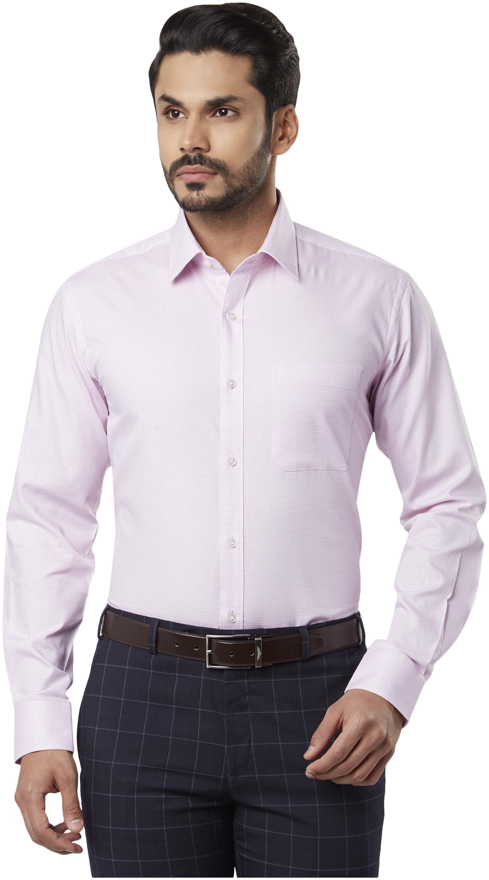 

Raymond Men Regular fit Formal Shirt - Red