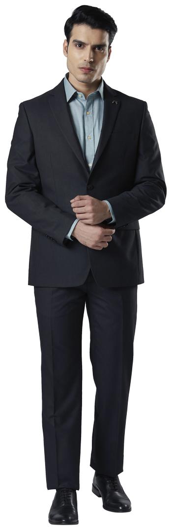 

Raymond Men Polyester Solid Suits Blazers SuitsBlue