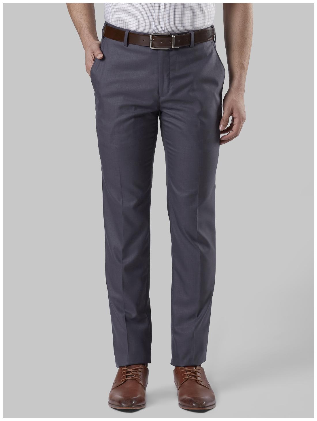 

Raymond Men Solid Slim Fit Formal Trouser - Grey