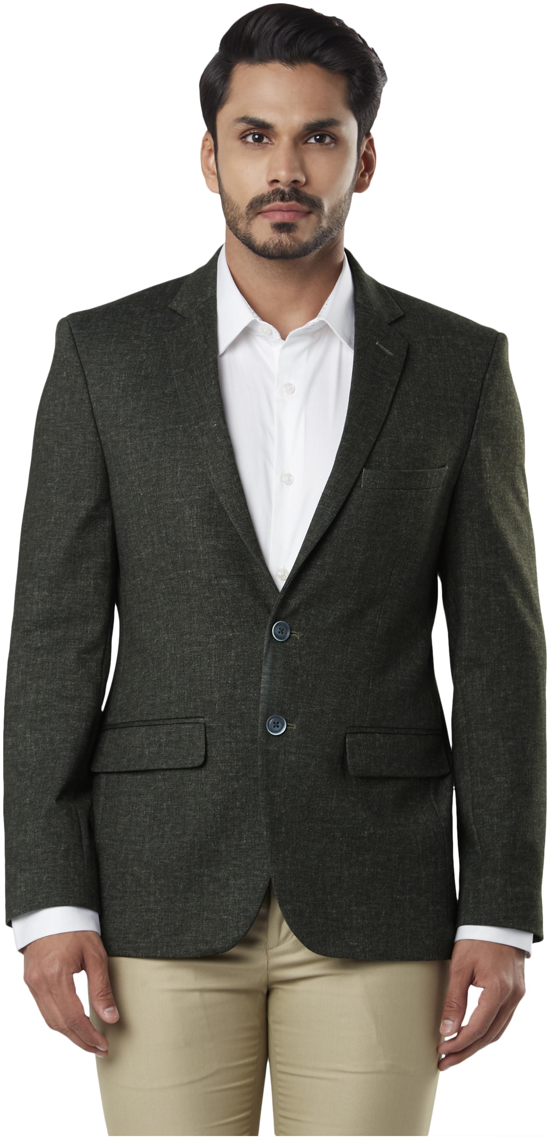 

Raymond Men Rayon Single Breasted Blazer Grey