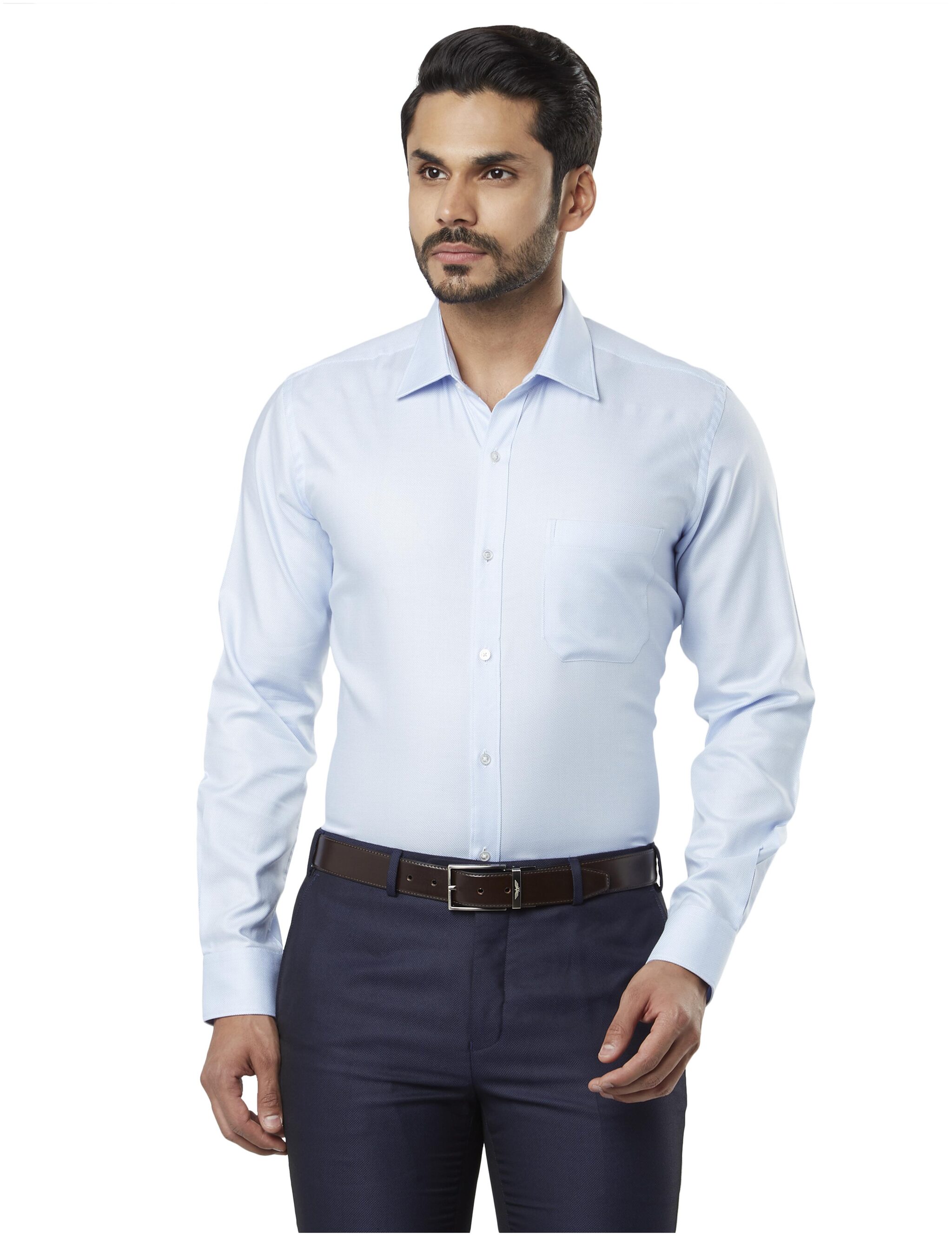 

Raymond Men Regular fit Formal Shirt - Blue