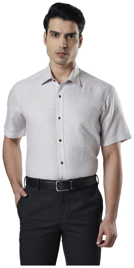 

Raymond Men Regular fit Formal Shirt - Beige