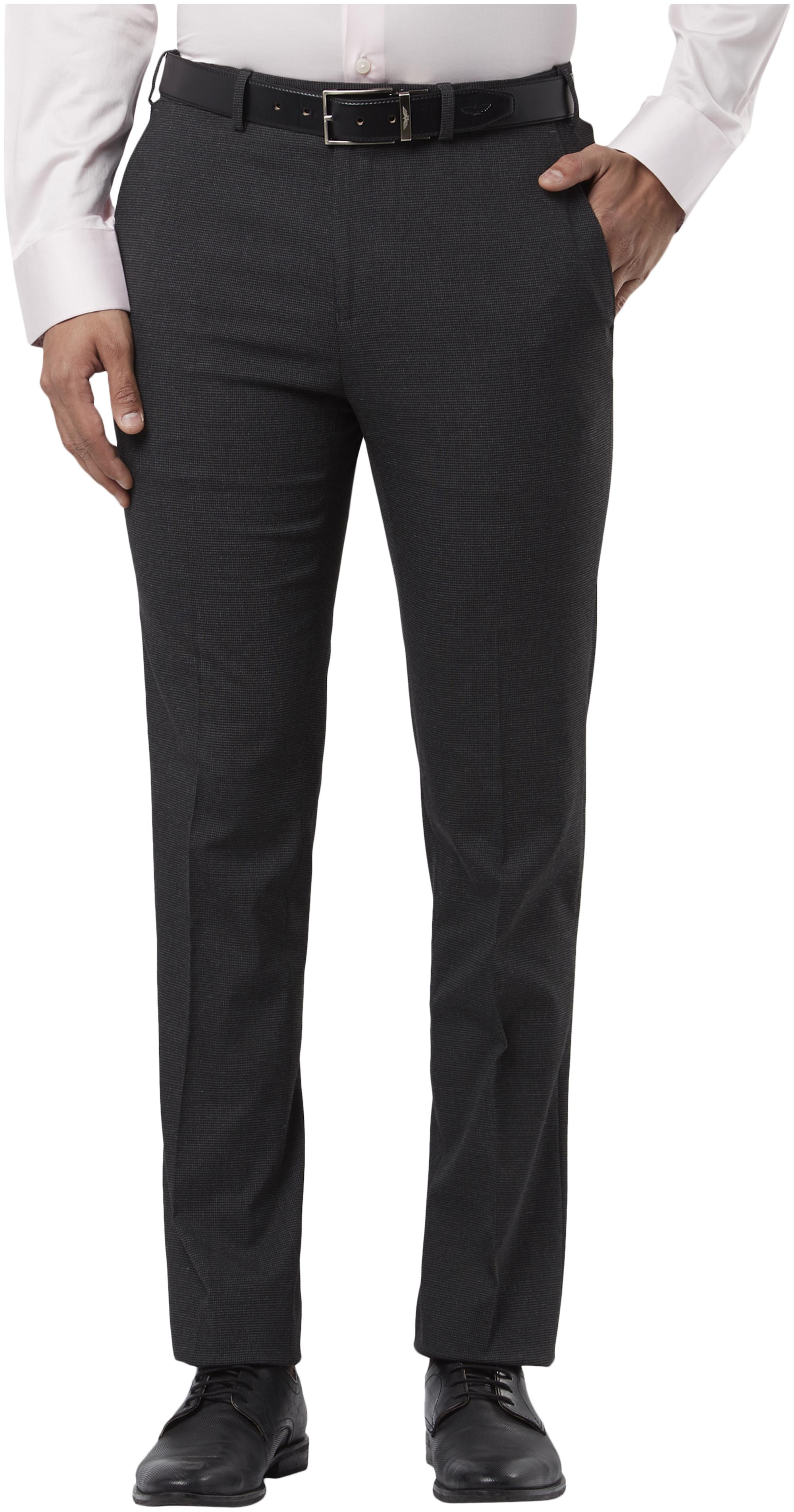

Raymond Men Solid Regular Fit Formal Trouser - Grey