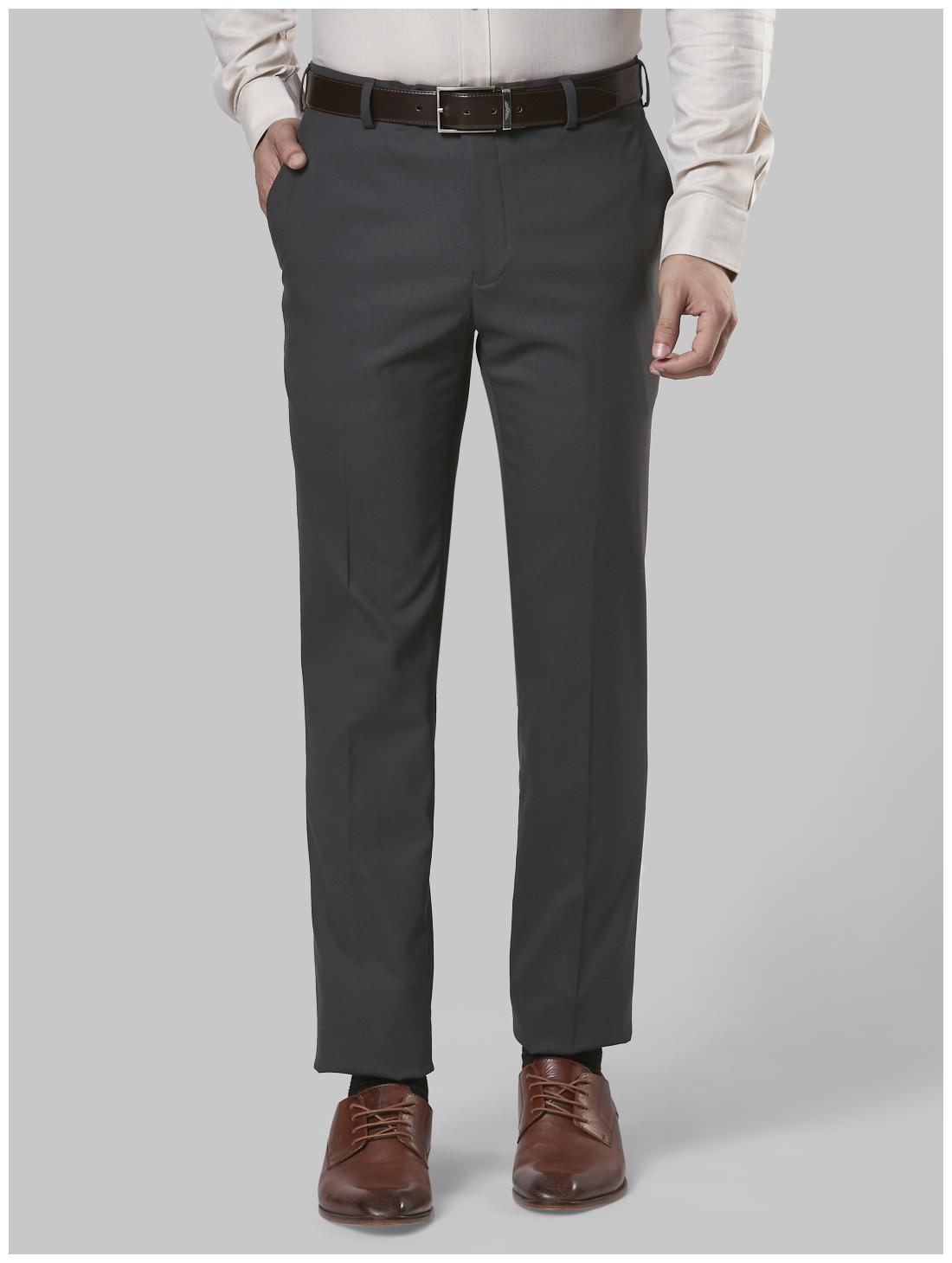 

Raymond Men Solid Slim Fit Formal Trouser - Grey
