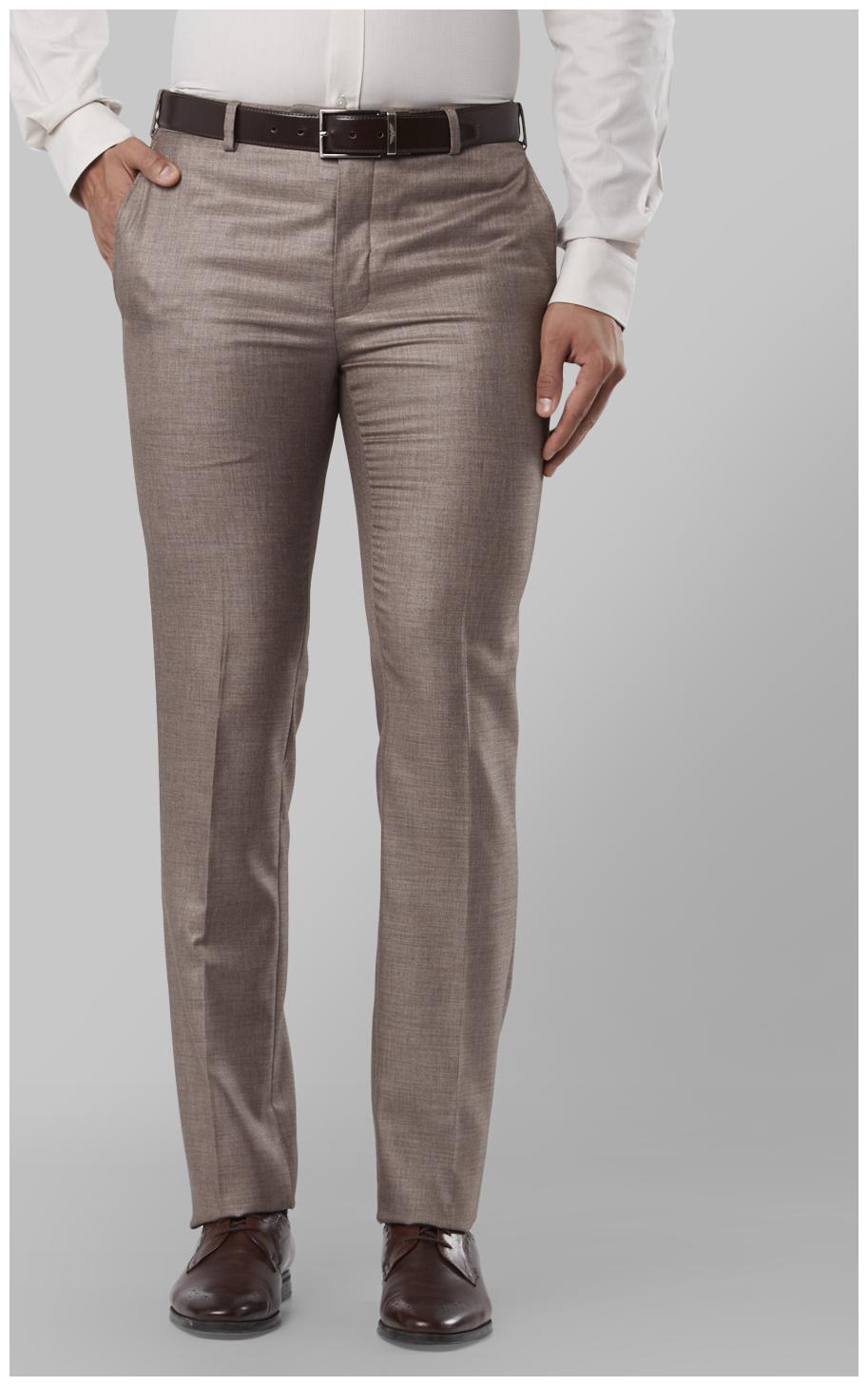 

Raymond Men Solid Slim Fit Formal Trouser - Cream