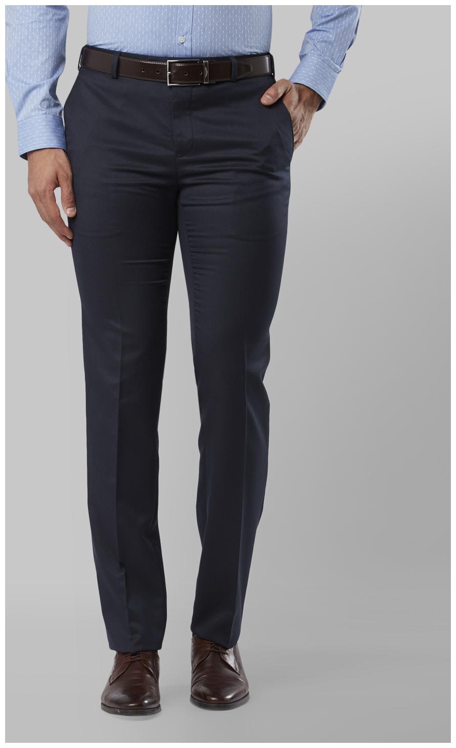 

Raymond Men Solid Slim Fit Formal Trouser - Blue