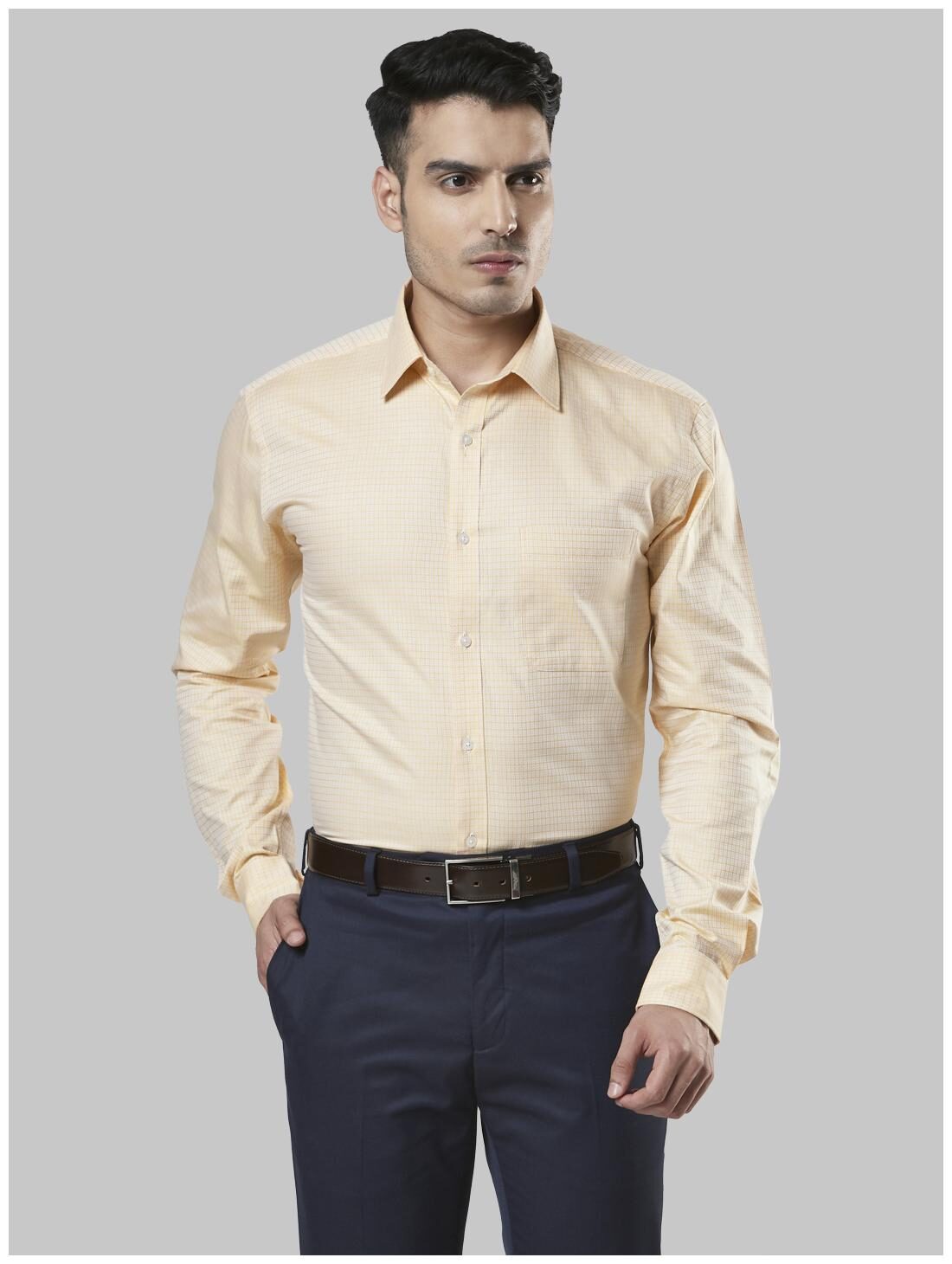 

Raymond Men Slim fit Formal Shirt - Tan