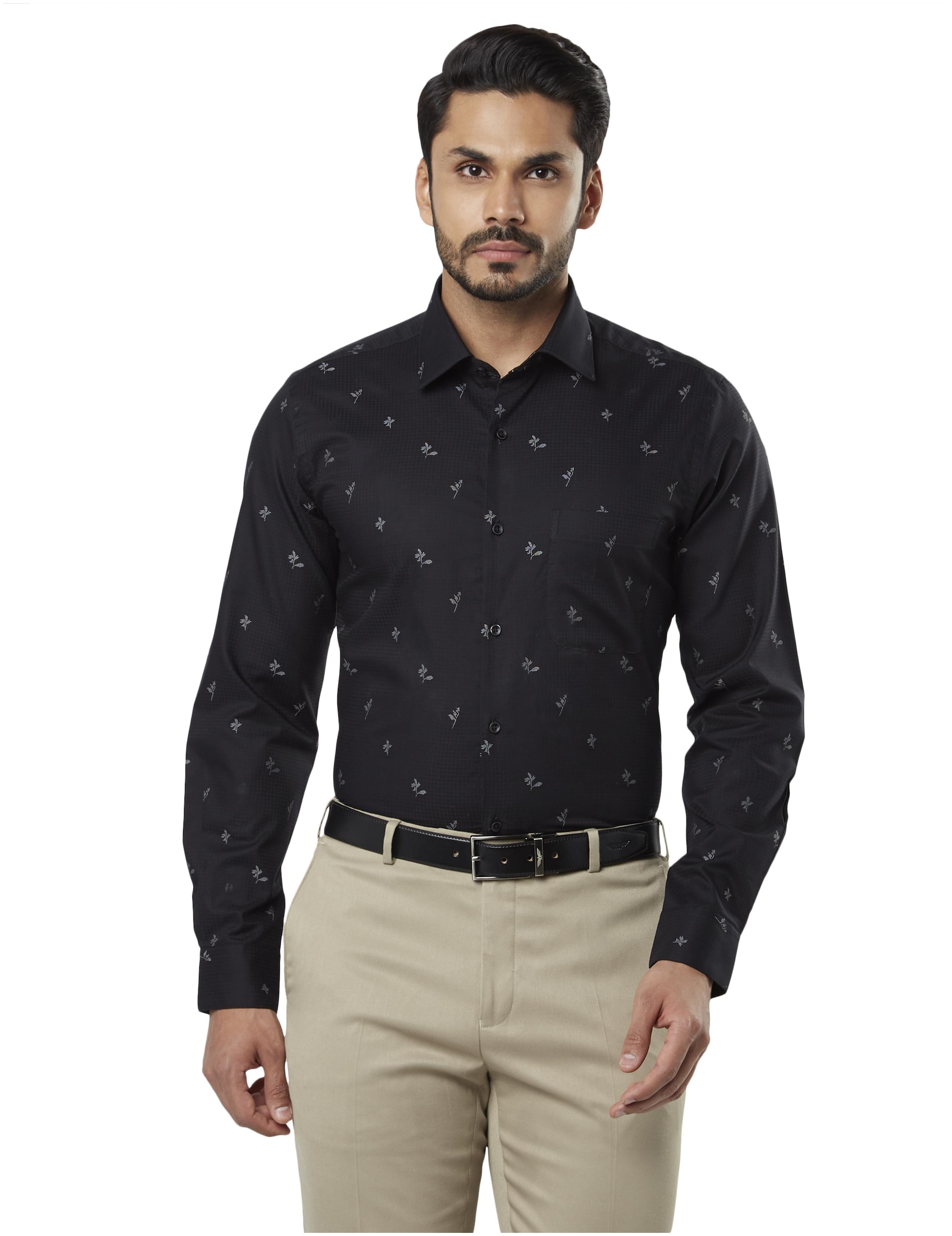 

Raymond Men Regular fit Formal Shirt - Black