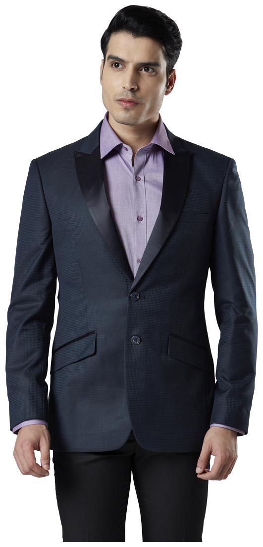 

Raymond Men Blue Solid Regular fit Single Breasted Blazer