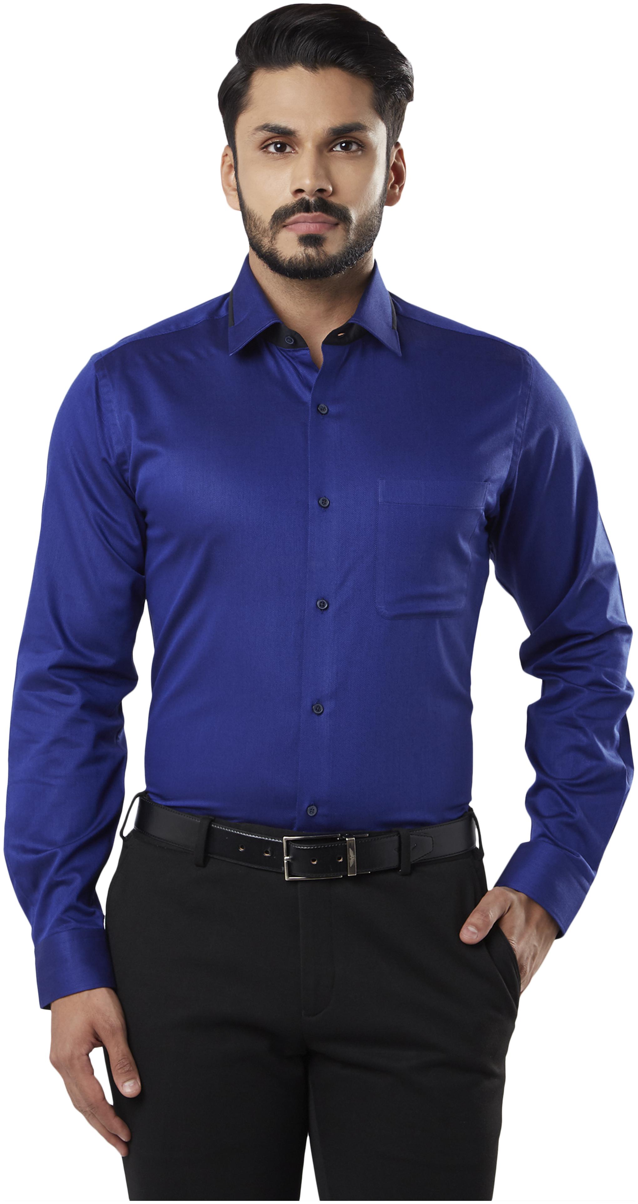 

Raymond Men Slim fit Formal Shirt - Blue