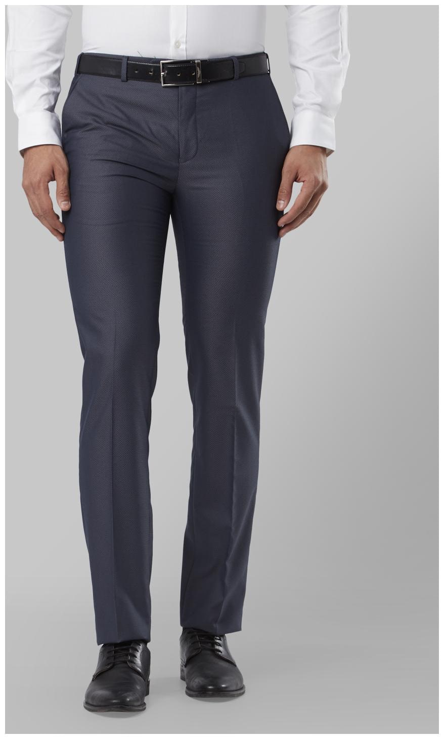 

Raymond Men Solid Slim Fit Formal Trouser - Blue