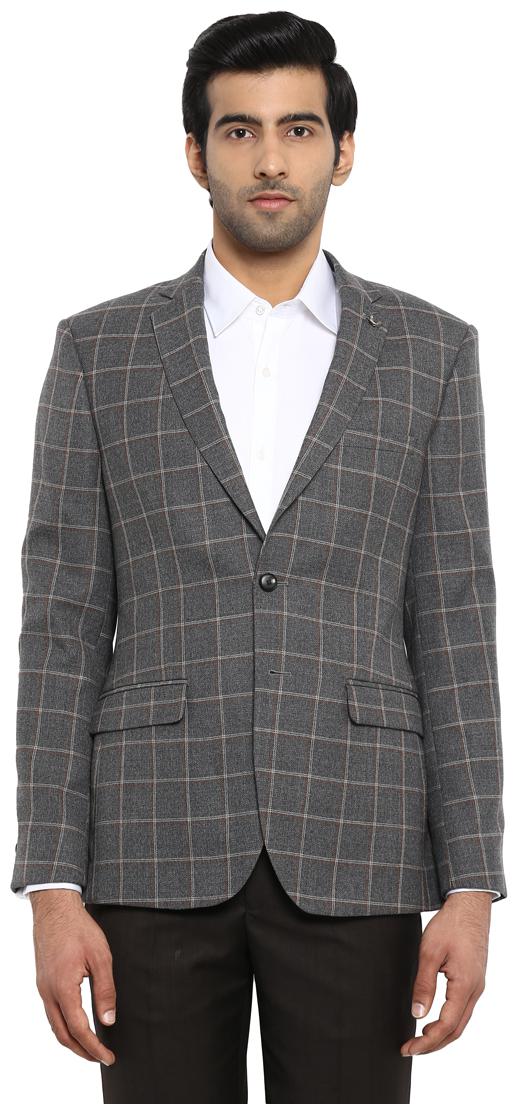 

Raymond Men Grey Solid Regular fit Single Breasted Blazer