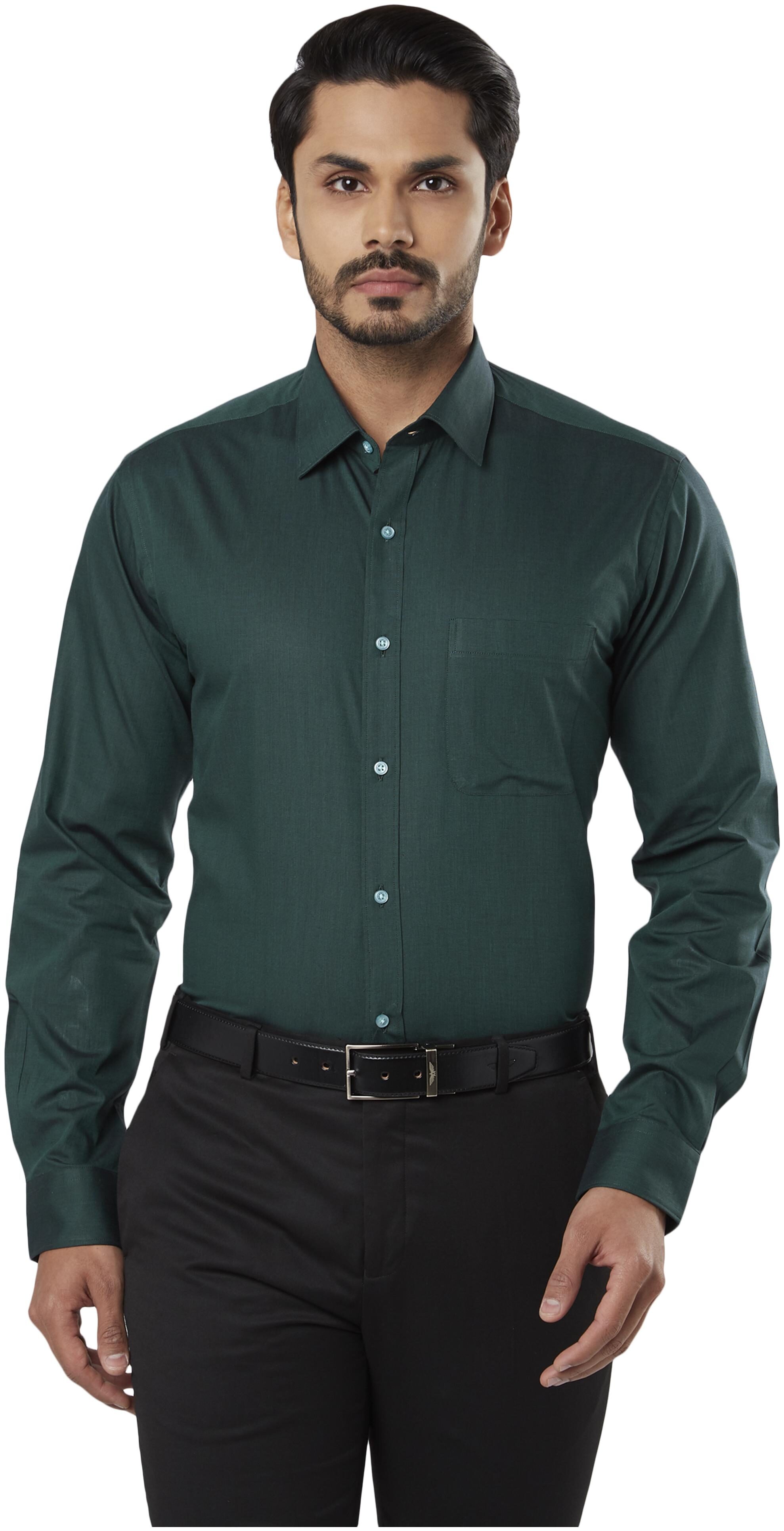 

Raymond Men Slim fit Formal Shirt - Green