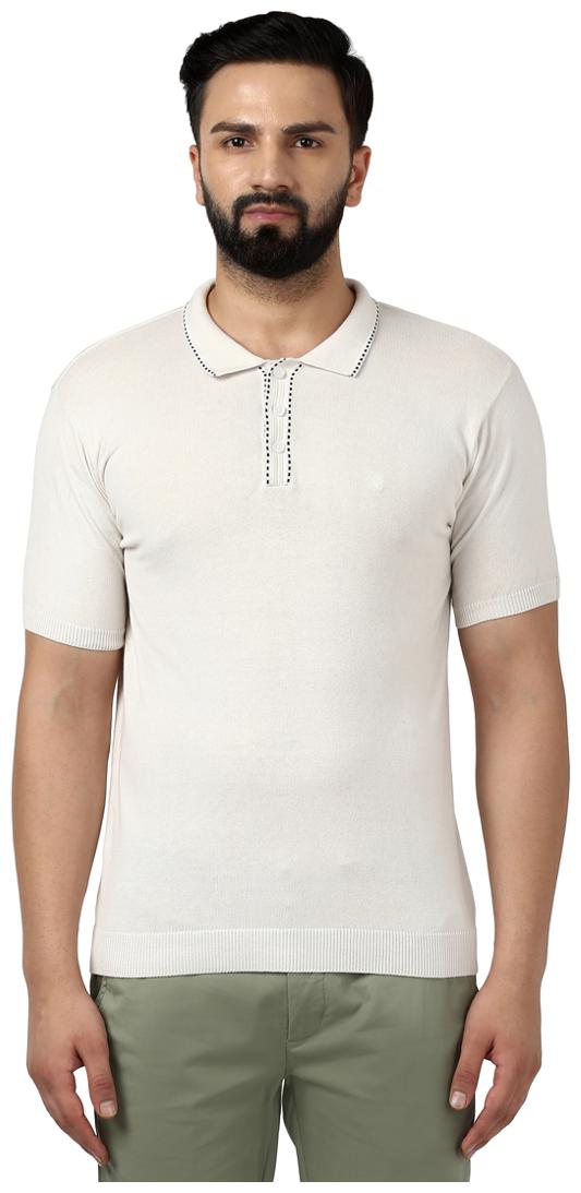 

Raymond Men White Regular fit Cotton Round neck T-Shirt - Pack Of 1