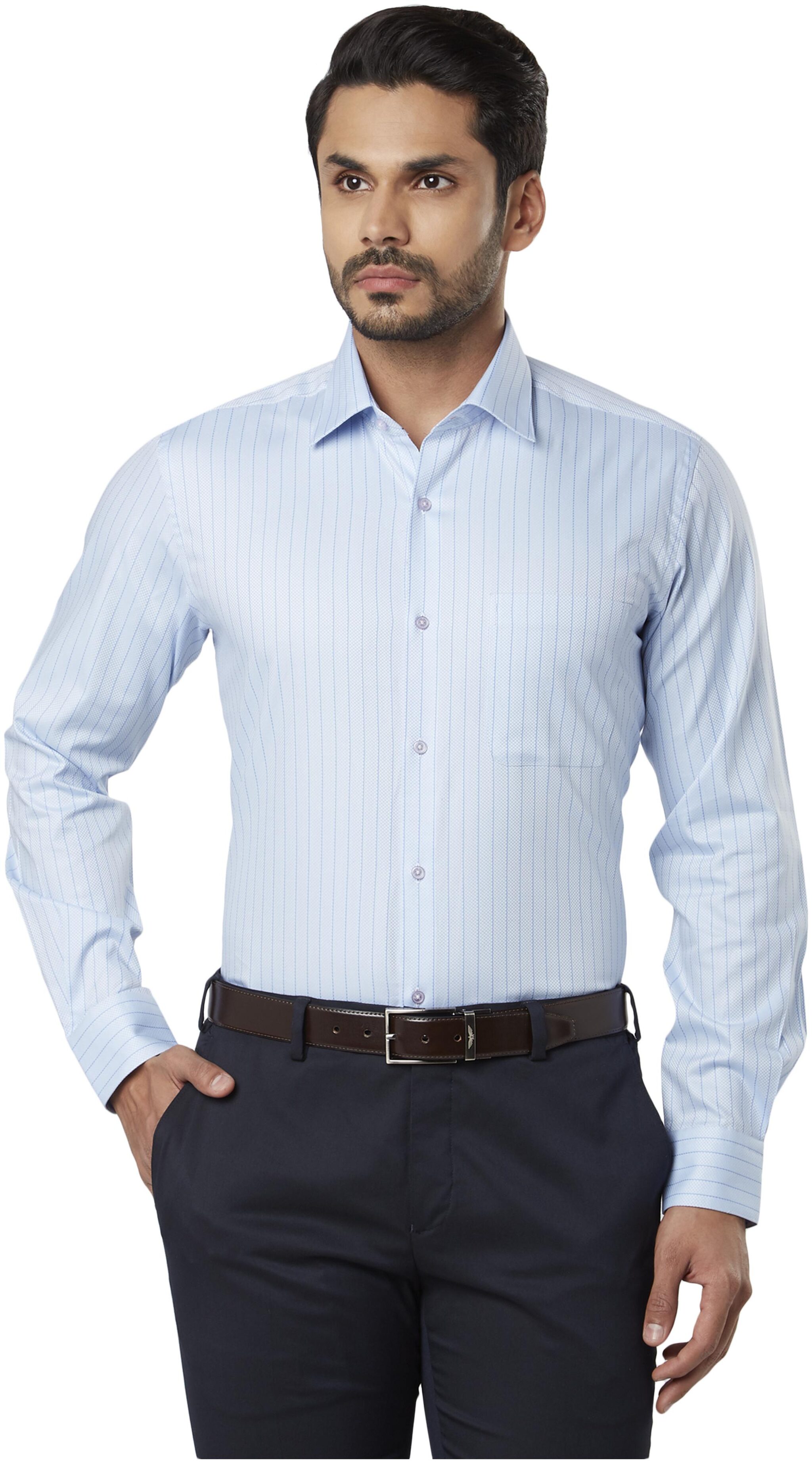 

Raymond Men Regular fit Formal Shirt - Blue