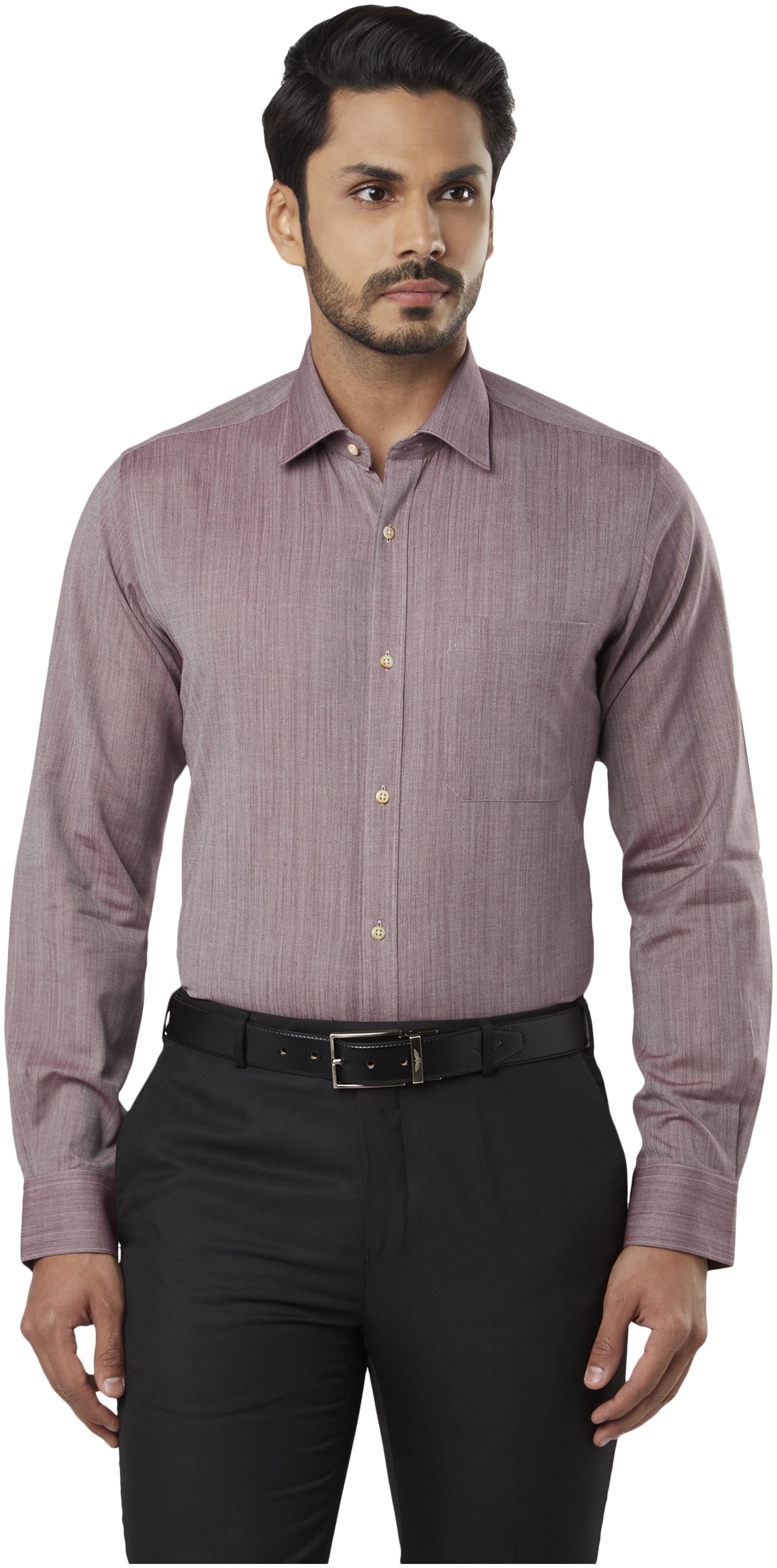 

Raymond Men Regular fit Formal Shirt - Red