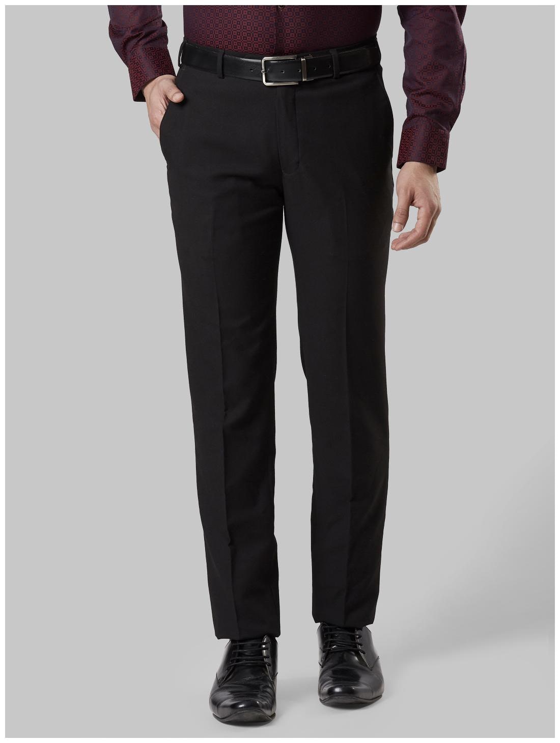 

Raymond Men Solid Slim Fit Formal Trouser - Black