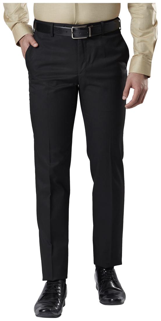 

Raymond Men Solid Slim Fit Formal Trouser - Black