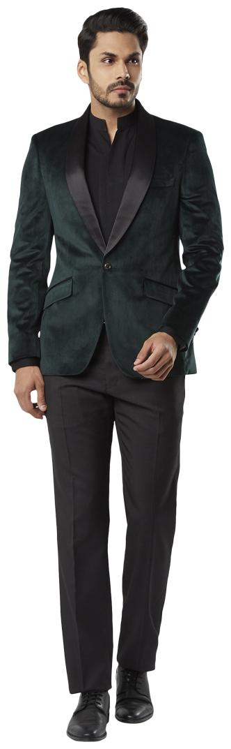 

Raymond Men Suits Green Polyester