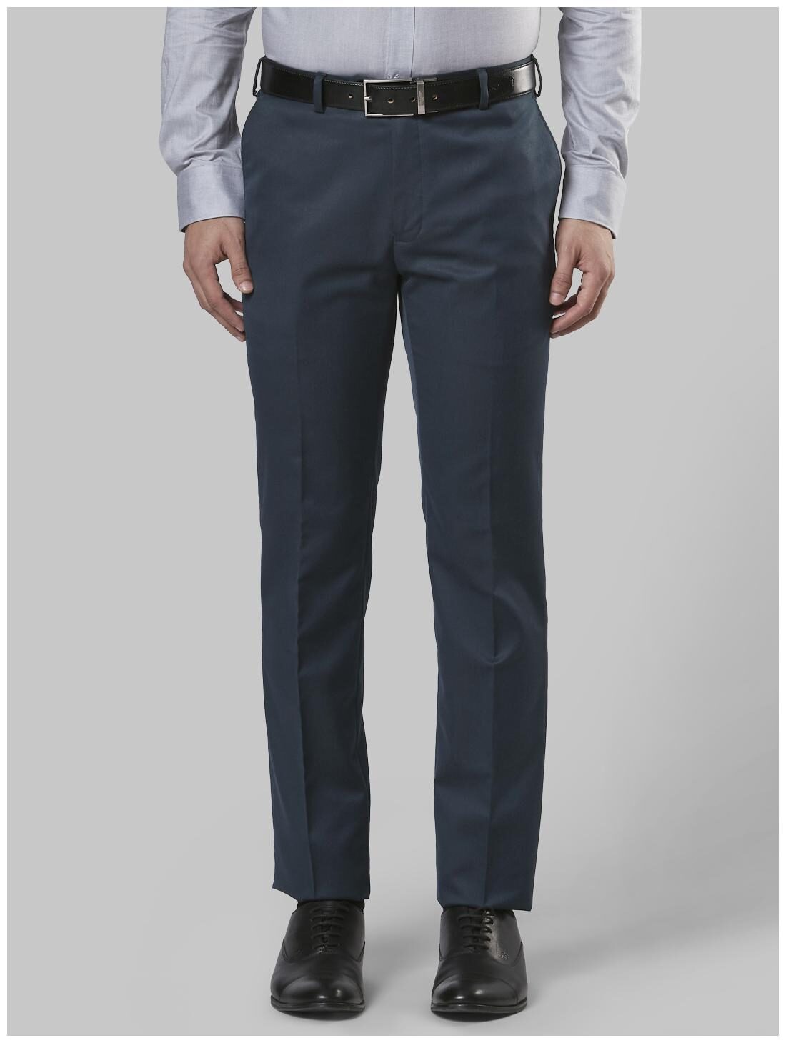 

Raymond Men Solid Slim Fit Formal Trouser - Blue