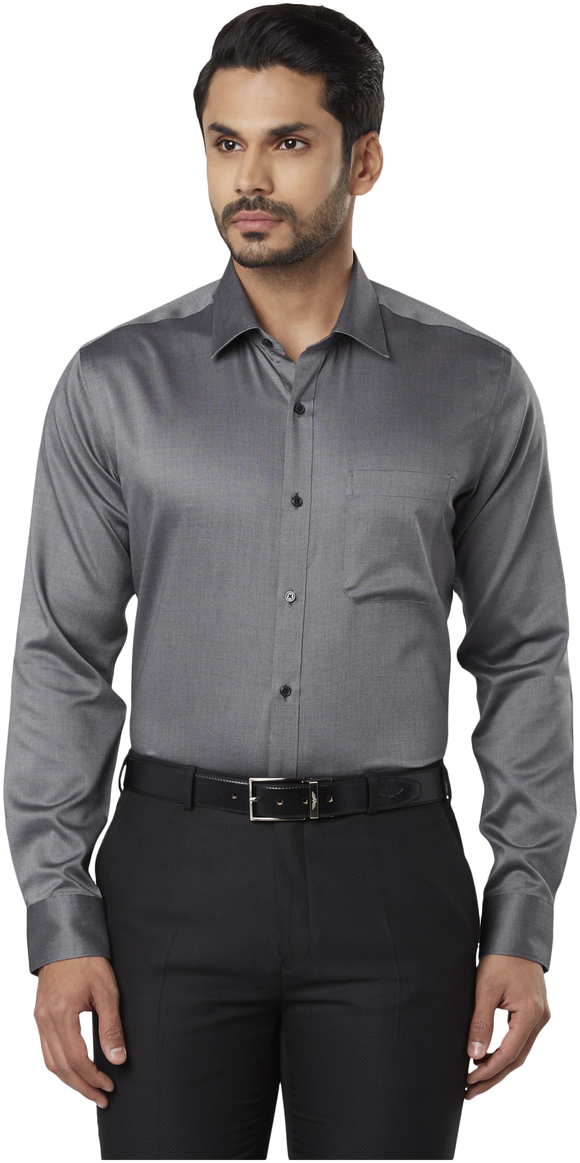 

Raymond Men Regular fit Formal Shirt - Black