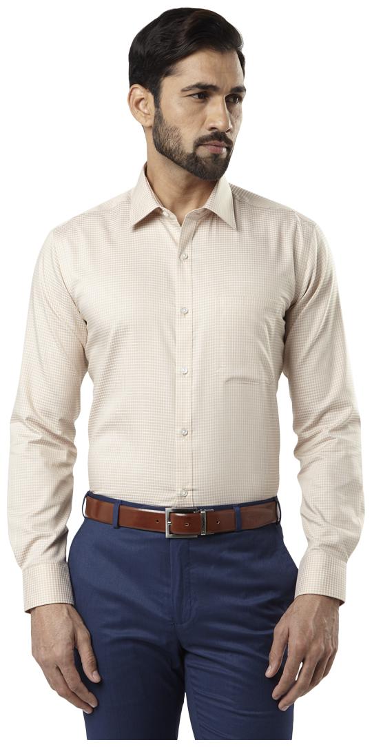 

Raymond Men Regular fit Formal Shirt - Beige