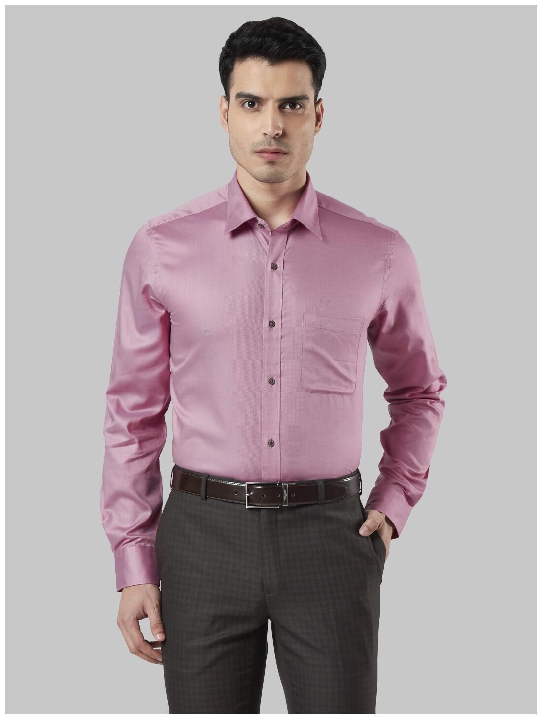 

Raymond Men Regular fit Formal Shirt - Red