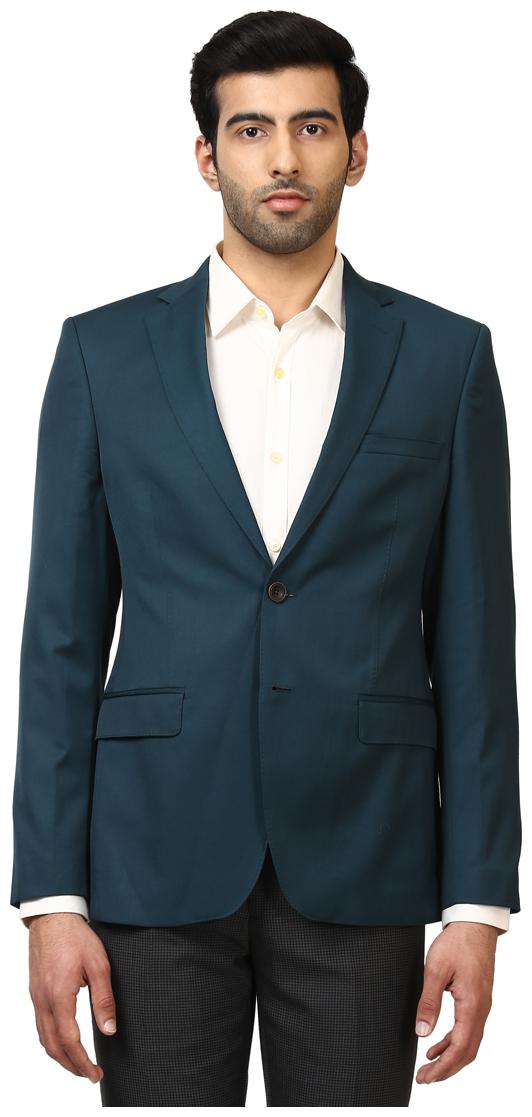 

Raymond Men Green Solid Regular fit Single Breasted Blazer
