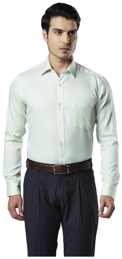 

Raymond Men Regular fit Formal Shirt - Green