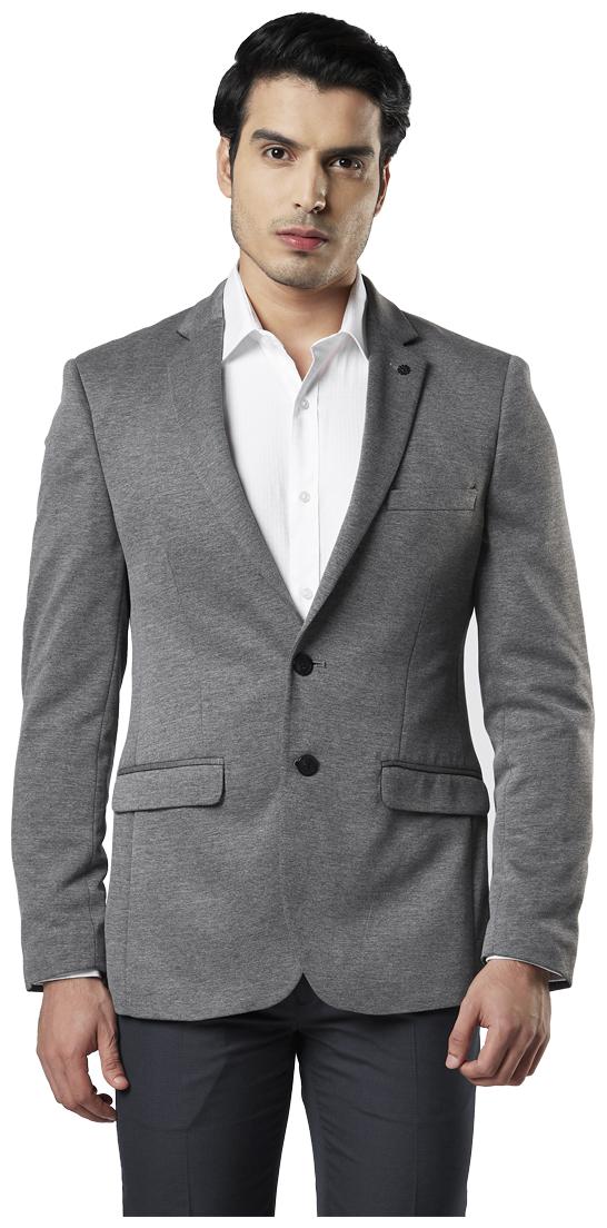 

Raymond Men Grey Solid Slim fit Single Breasted Blazer