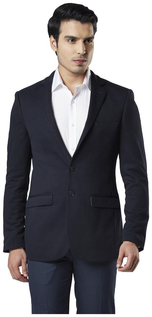 

Raymond Men Blue Solid Slim fit Single Breasted Blazer