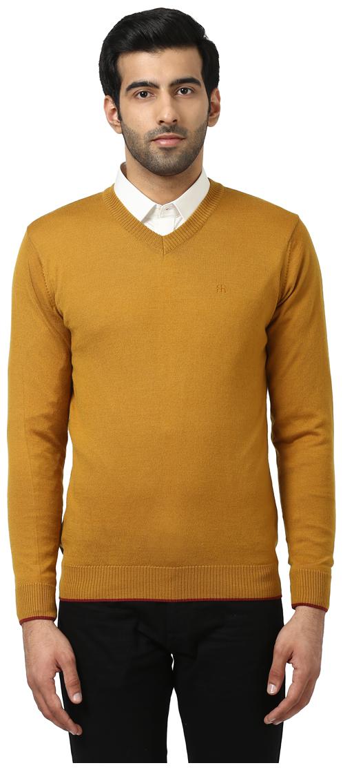 

Raymond Mustard Yellow Regular Fit Sweater