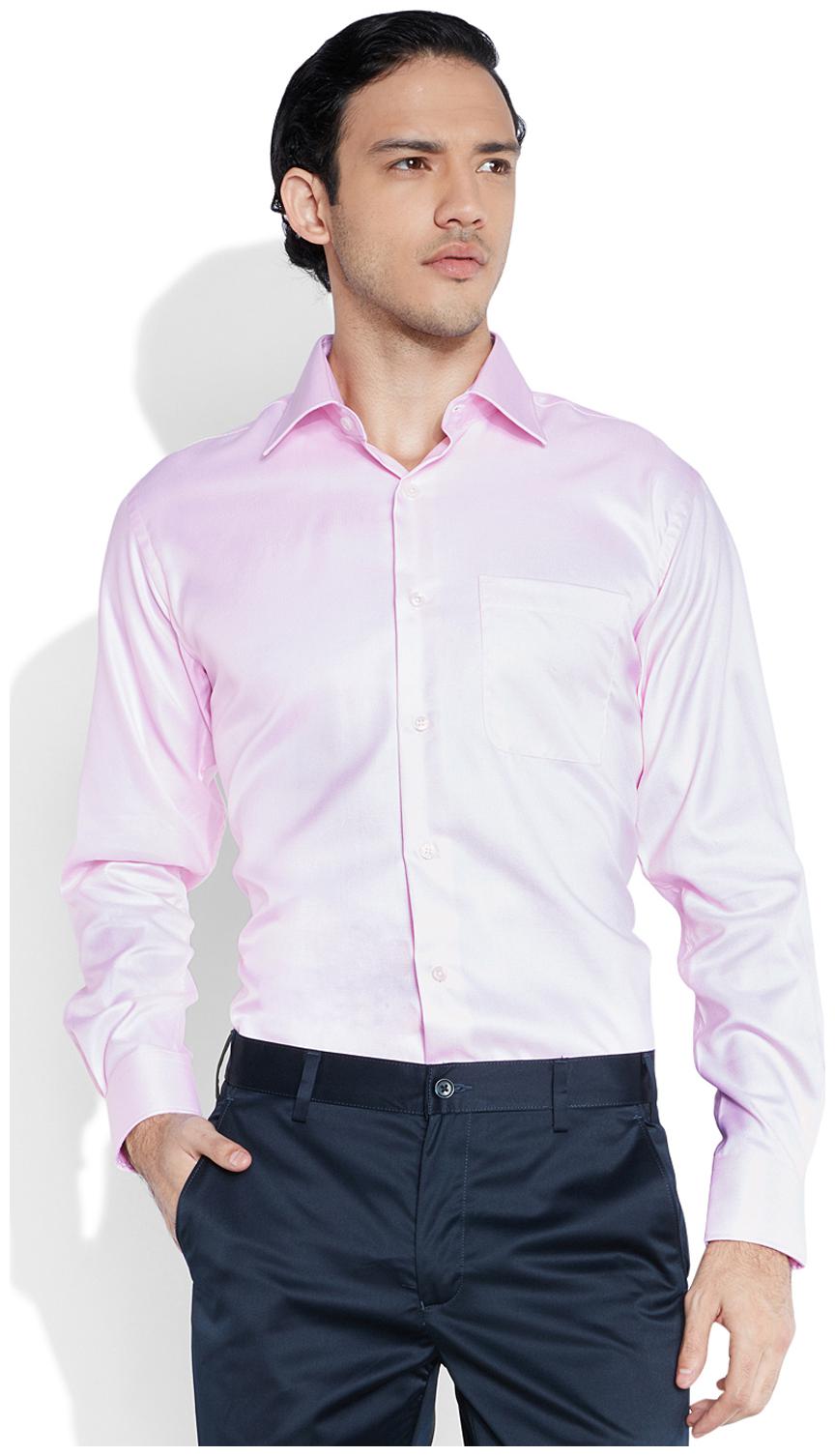

Raymond Men Pink Solid Regular Fit Casual Shirt