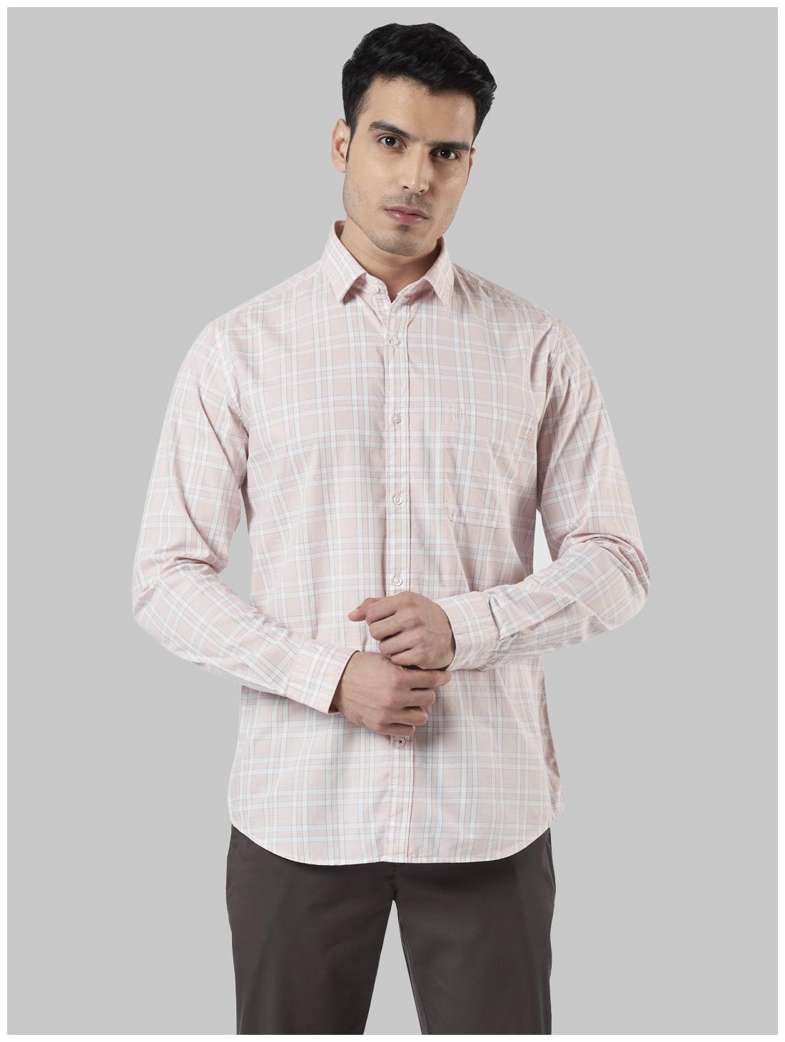 

Raymond Men Pink Checked Slim Fit Casual Shirt
