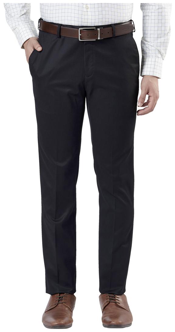 

Raymond Men Solid Slim Fit Formal Trouser - Black