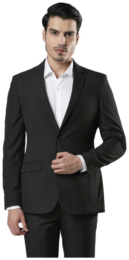 

Raymond Men Black Solid Slim fit Single Breasted Blazer