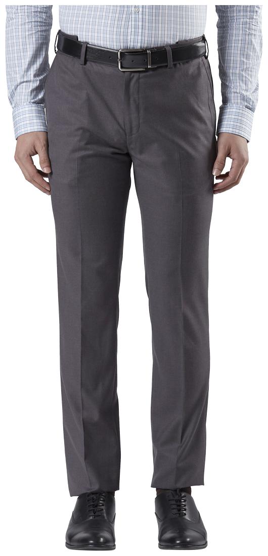 

Raymond Men Solid Slim Fit Formal Trouser - Grey