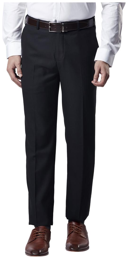 

Raymond Men Solid Regular Fit Formal Trouser - Black