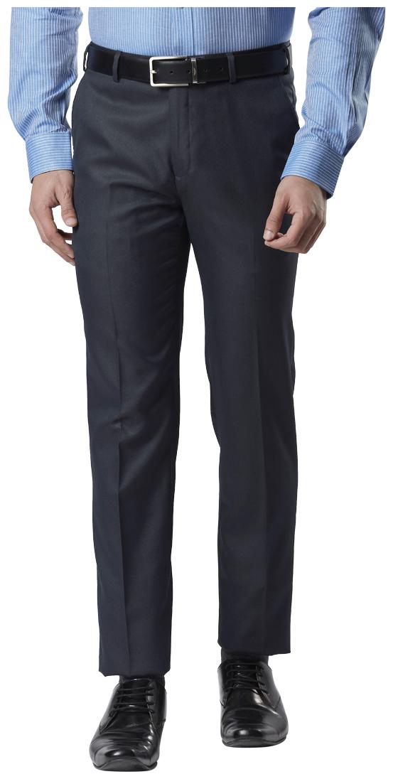 

Raymond Men Solid Slim Fit Formal Trouser - Blue