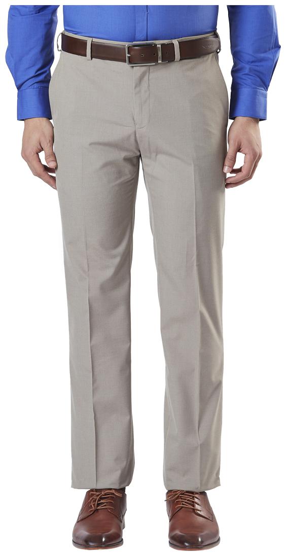 

Raymond Men Solid Regular Fit Formal Trouser - Beige
