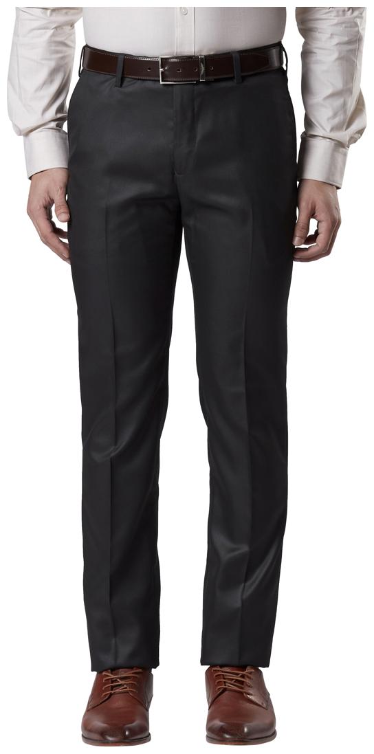 

Raymond Men Solid Slim Fit Formal Trouser - Black