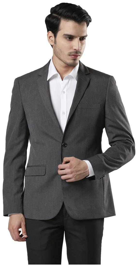 

Raymond Men Grey Solid Slim fit Single Breasted Blazer