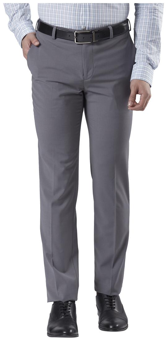 

Raymond Men Solid Slim Fit Formal Trouser - Grey