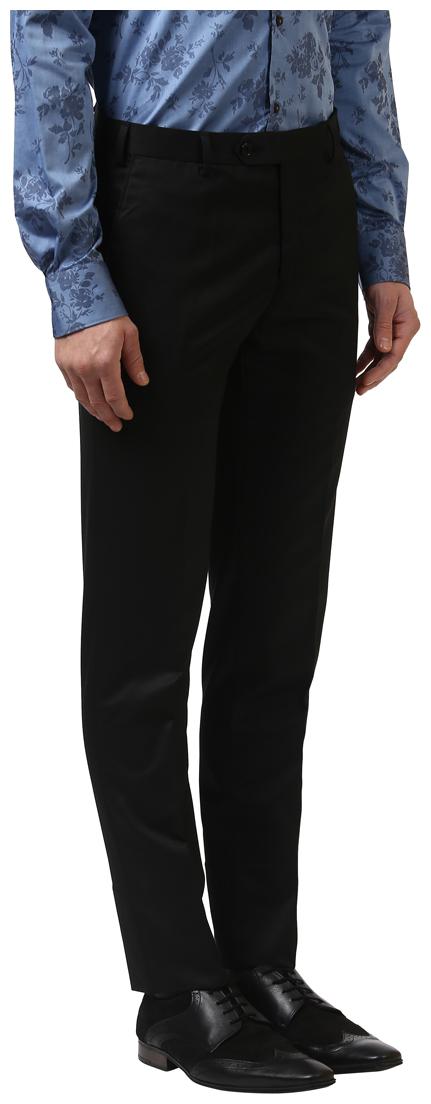 

Raymond Men Solid Slim Fit Formal Trouser - Black