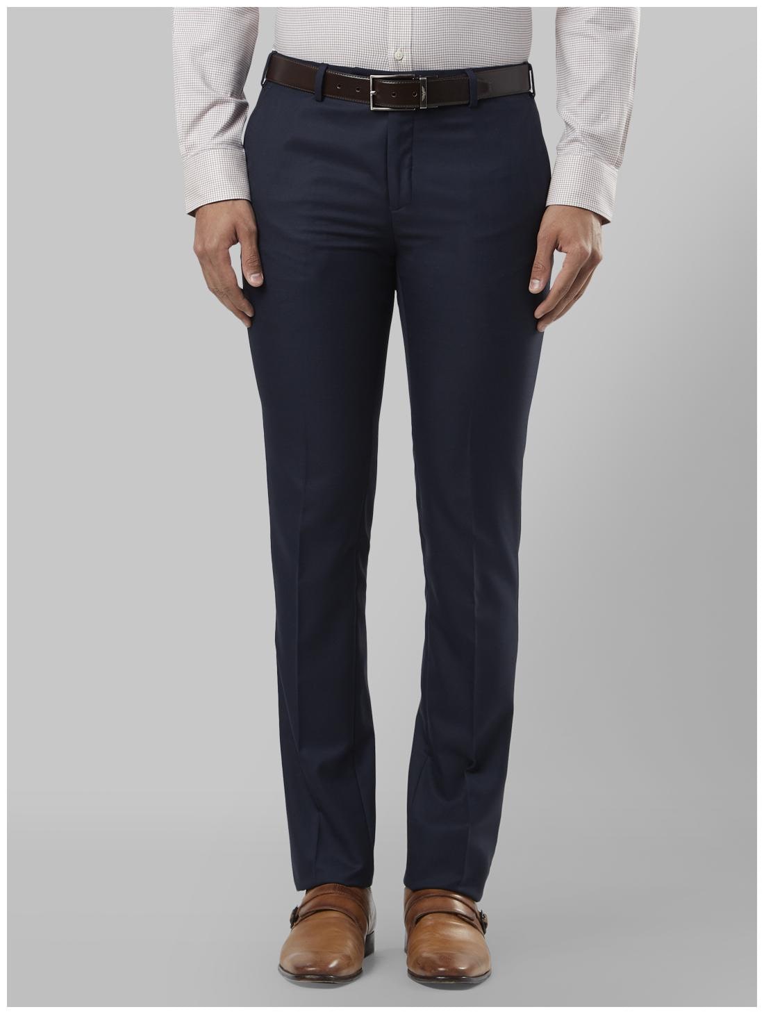 

Raymond Men Solid Slim Fit Formal Trouser - Blue