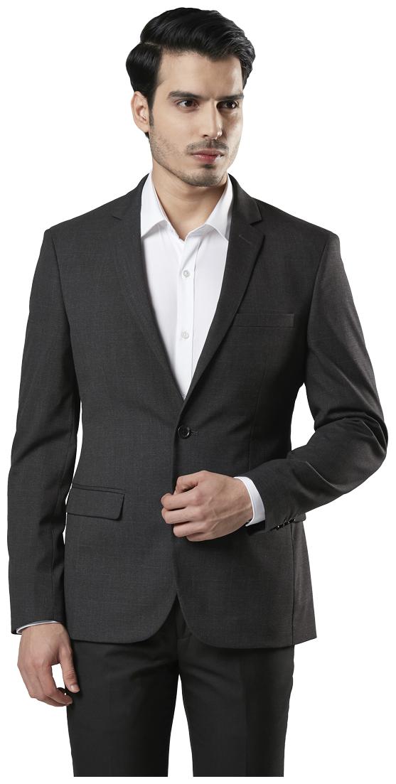 

Raymond Men Grey Printed Slim fit Single Breasted Blazer