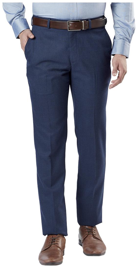 

Raymond Men Textured Slim Fit Formal Trouser - Blue