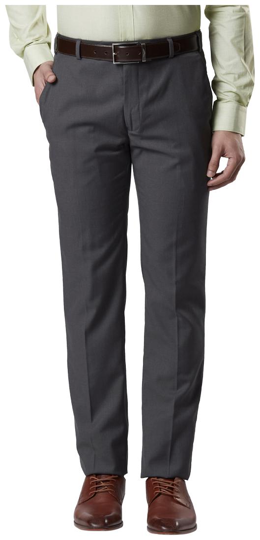 

Raymond Men Solid Slim Fit Formal Trouser - Grey